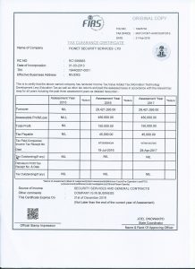 Fionet Security certificate